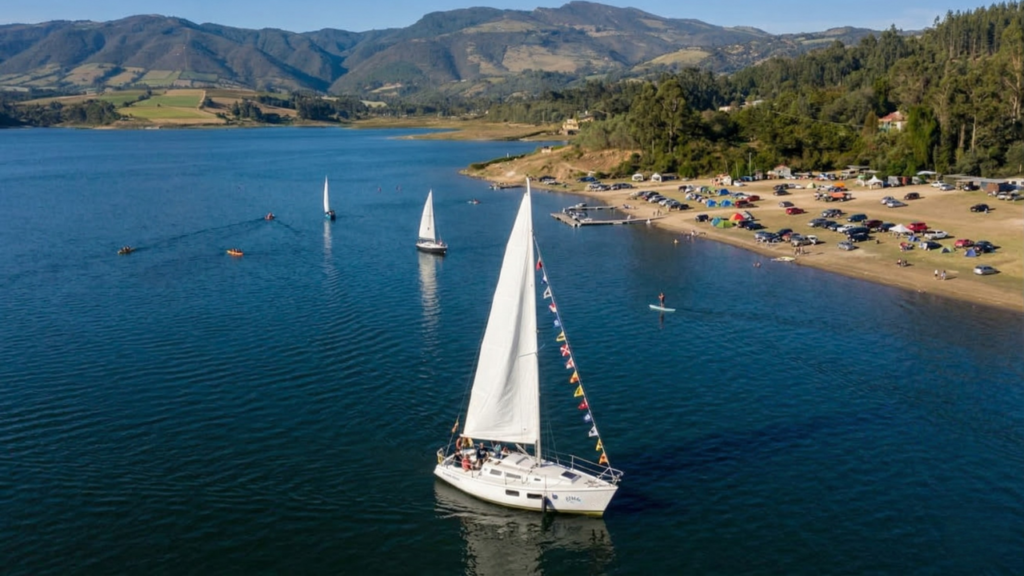 plan en pareja Guatavita velero